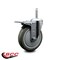 Service Caster 5 Inch Gray Polyurethane Wheel Swivel 34 Inch Threaded Stem Caster Total Lock Brake SCC SCC-TSTTL20S514-PPUB-34212 - alternate 3